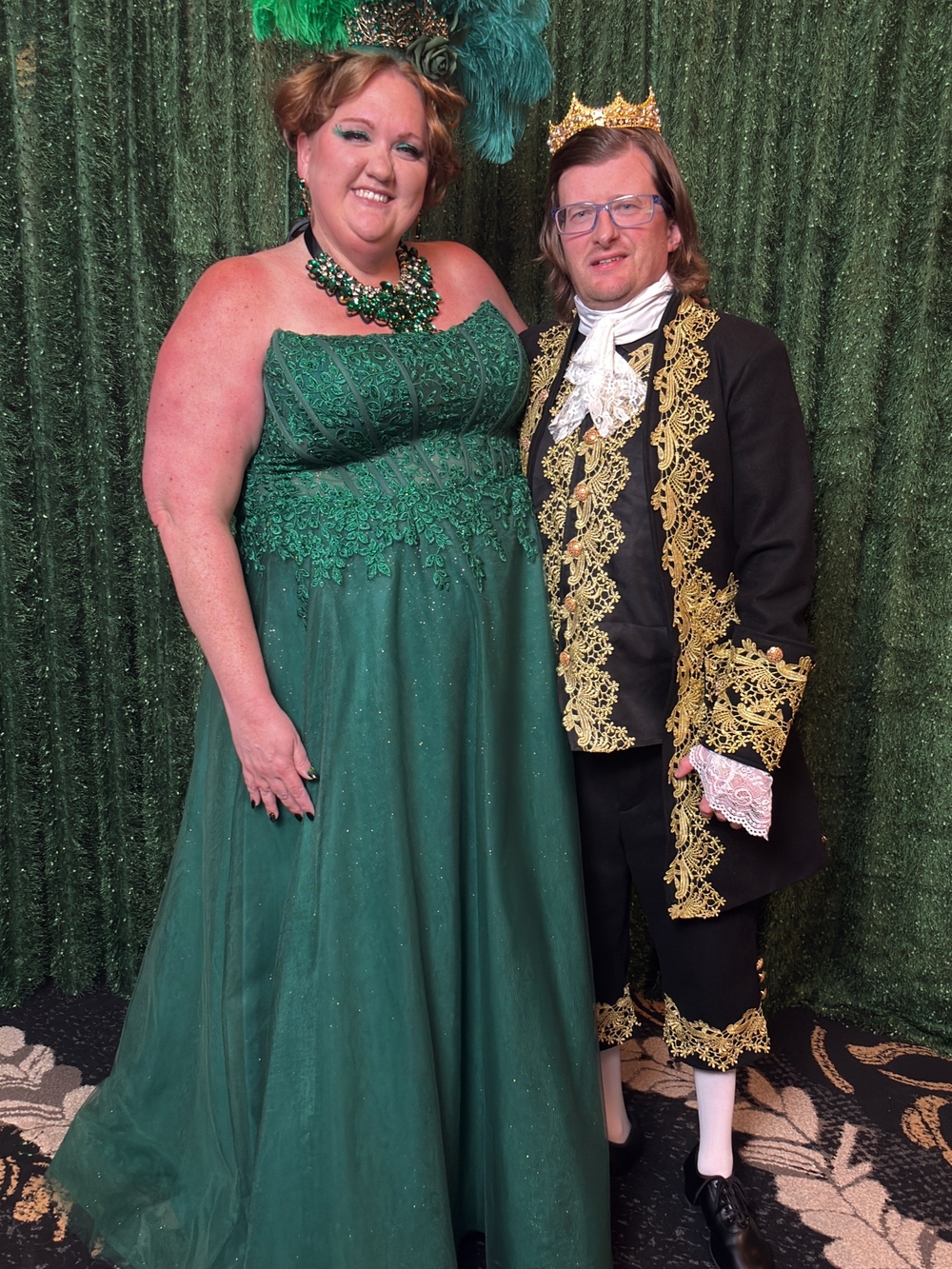 Elegant Green Lace Evening Gown - Private Label Sophies XO